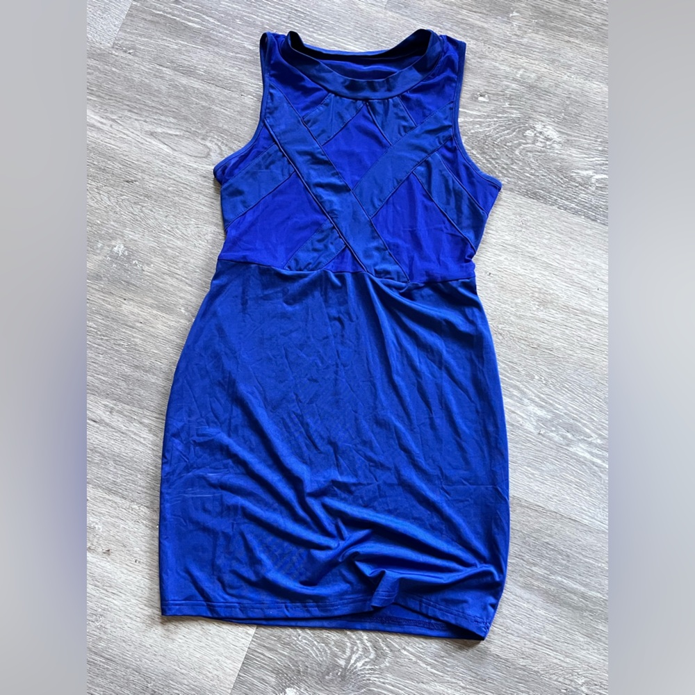 Sleeveless Blue Dress